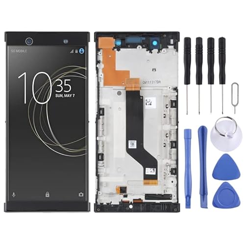 High-Tech Place Original LCD-Display für Sony Xperia XA1 Ultra G3226 Digitizer Komplettanlage mit Rahmen (schwarz) von High-Tech Place