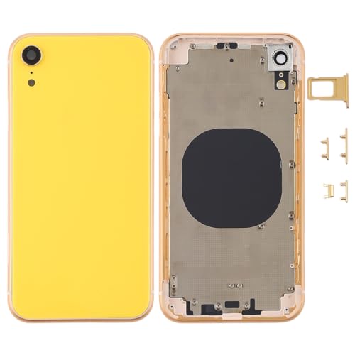 High-Tech Place Rückseitenschutz mit Kameraobjektiv, SIM-Kartenfach und Seitentasten für iPhone XR (schwarz) von High-Tech Place