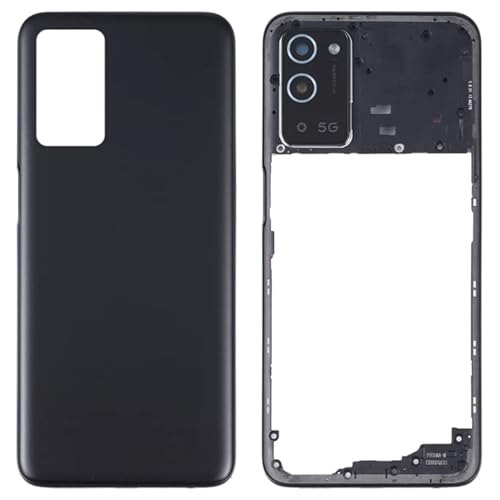 High-Tech Place Rückseitige Abdeckung des Akkus Oppo A56 5G mit zentralem Rahmen (schwarz) von High-Tech Place