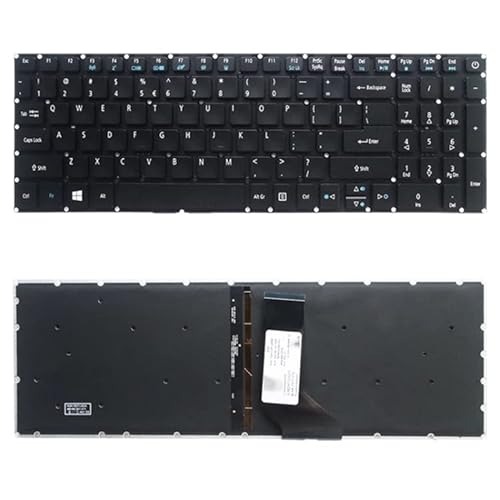 High-Tech Place US-Version Tastatur mit Hintergrundbeleuchtung für Acer Aspire E5-532 E5-522 E5-573 E5-574 E5-722 E5-752 E5-772 E5-773 E5-575 V5-591G V3-574G F5-55 73G E1 5 x E5-582P von High-Tech Place