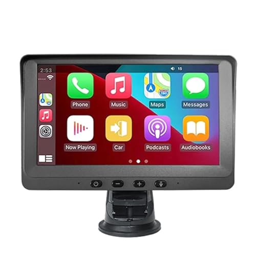 P704 7 Zoll (17,8 cm) Wireless CarPlay Navigationsgerät für Auto, intelligent, Dual-Kamera, Fahrtenrekorder von High-Tech Place