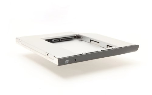 OptiBayHD™ Notebook Einbaukit für zweite Festplatte oder SSD in Sony VAIO SA, SB Serie (VPC SA, VPC-SA3, VPC-SA4, VPC-SB) Serie anstelle des optischen CD, DVD, BD Laufwerks. Weiss. von HighPerTec