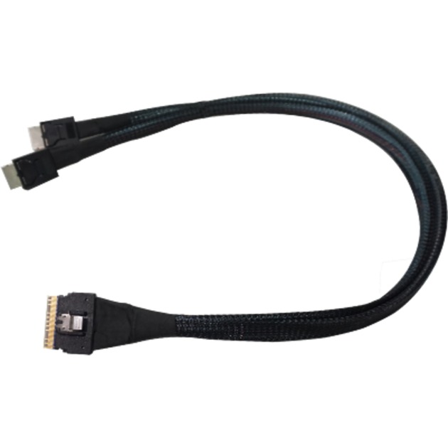 SFF-8654 > 2x SFF-8611 NVMe-Kabel 8654-8611-205 von HighPoint