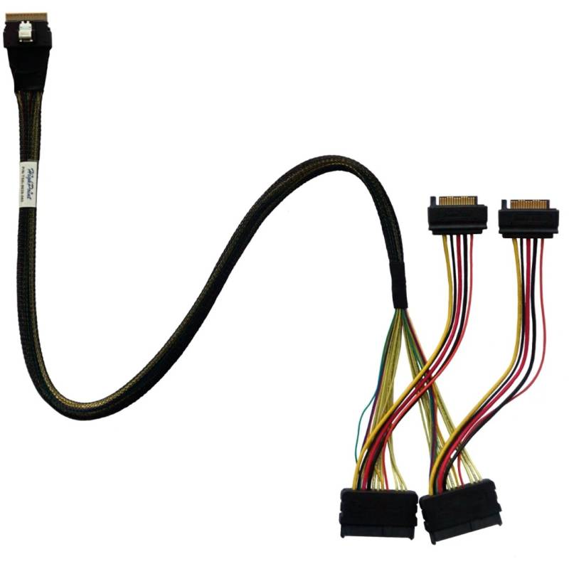 SFF-8654 > U.2-SFF-8639-NVMe-Kabel TS8i-8639-060 von HighPoint