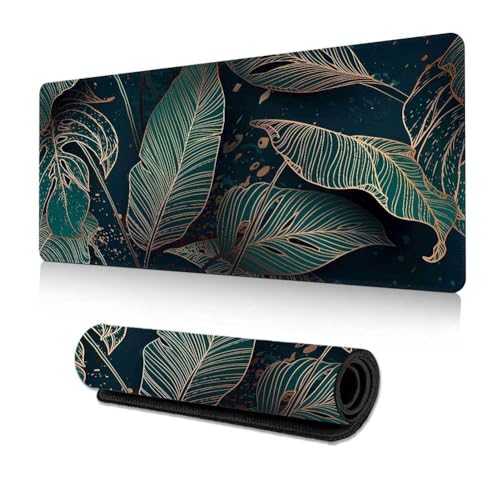 Highdi Gaming Mauspad Blattdruck Mauspad Groß Mousepad Genähten Kanten und Anti Rutsch Großes Mauspad Schreibtischunterlage Desk Mat für Büro, Tastatur, PC, Laptop (600 * 1200 * 3mm,bemalte Blätter) Highdi Gaming Mauspad Blattdruck Mauspad Groß Mousepad Genähten Kanten und Anti Rutsch Großes Mauspad Schreibtischunterlage Desk Mat für Büro, Tastatur, PC, Laptop (600 * 1200 * 3mm,bemalte Blätter) von Highdi