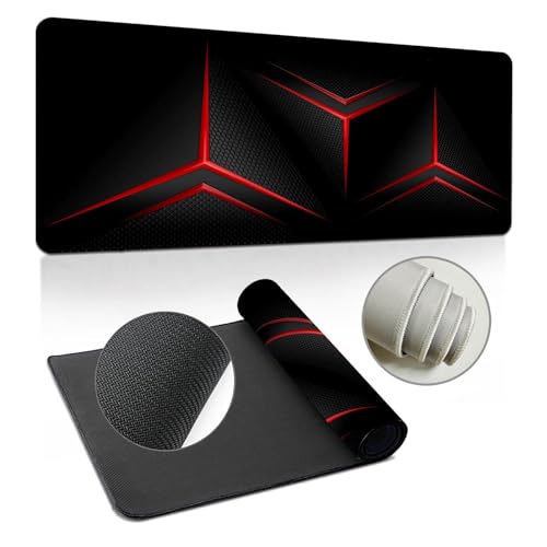 Highdi Gaming Mauspad XL/XXL, Muster Mauspad Groß Mousepad Genähten Kanten und Anti Rutsch Großes Mauspad Schreibtischunterlage Desk Mat für Büro, PC, Tastatur, Laptop (300 * 700 * 3mm,B) von Highdi