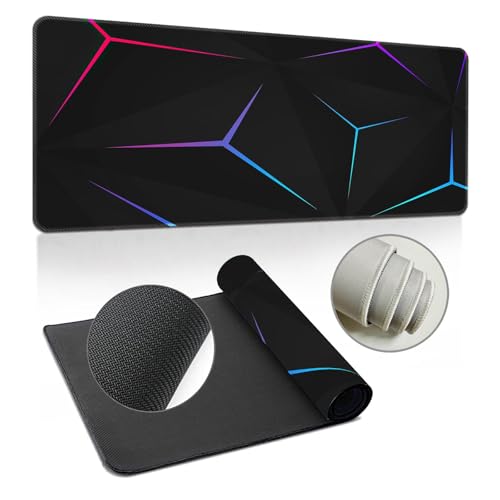 Highdi Gaming Mauspad XL/XXL, Muster Mauspad Groß Mousepad Genähten Kanten und Anti Rutsch Großes Mauspad Schreibtischunterlage Desk Mat für Büro, Tastatur, PC, Laptop (A,400 * 1000 * 3mm) von Highdi