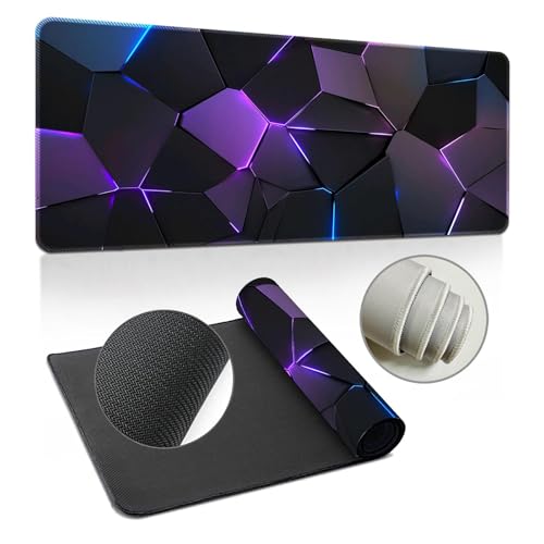 Highdi Gaming Mauspad XL/XXL, Muster Mauspad Groß Mousepad Genähten Kanten und Anti Rutsch Großes Mauspad Schreibtischunterlage Desk Mat für Büro, Tastatur, PC, Laptop (H,500 * 1000 * 3mm) von Highdi
