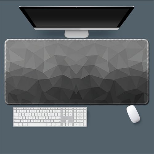 Highdi Gaming Mauspad XXL/XL, Groß Schreibtischunterlage Großes Mousepad Gaming PC Schreibtisch Matte Desk Mat Vernähte Kanten für Büro, Tastatur, Laptop (Dunkelgrauer Diamant,600 * 1200 * 2mm) von Highdi