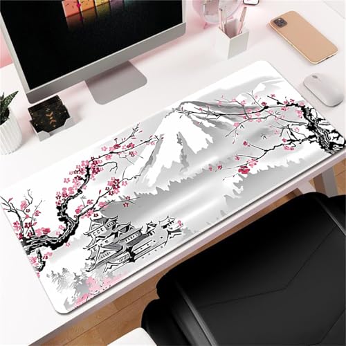 Highdi Gaming Mauspad XXL/XL, Groß Schreibtischunterlage Großes Mousepad Gaming PC Schreibtisch Matte Desk Mat Vernähte Kanten für Büro, Tastatur, Laptop (Japanisch 1,400 * 1000 * 2mm) von Highdi