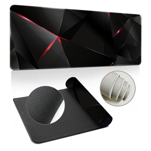 Highdi Gaming Mauspad XXL/XL, Groß Schreibtischunterlage Großes Mousepad Gaming PC Schreibtisch Matte Desk Mat Vernähte Kanten für Büro, Tastatur, Laptop (Mehrfarbig 3,300 * 800 * 3mm) von Highdi