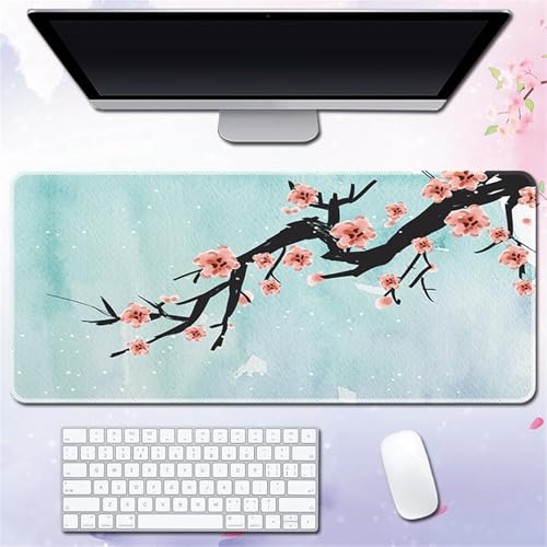 Highdi Gaming Mauspad XXL/XL/L Mauspad Groß Mousepad Genähten Kanten und Anti Rutsch Großes Mauspad Schreibtischunterlage Desk Mat für Büro Tastatur PC Laptop, Chinesischer Stil (400x900x3mm,Zweige) Highdi Gaming Mauspad XXL/XL/L Mauspad Groß Mousepad Genähten Kanten und Anti Rutsch Großes Mauspad Schreibtischunterlage Desk Mat für Büro Tastatur PC Laptop, Chinesischer Stil (400x900x3mm,Zweige) von Highdi
