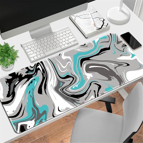 Highdi Gaming Mauspad XXL/XL/L Mauspad Groß Mousepad Genähten Kanten und Anti Rutsch Großes Mauspad Schreibtischunterlage Desk Mat für Büro Tastatur PC Laptop, Treibsanddruck (500x1000x3mm,Grau) von Highdi