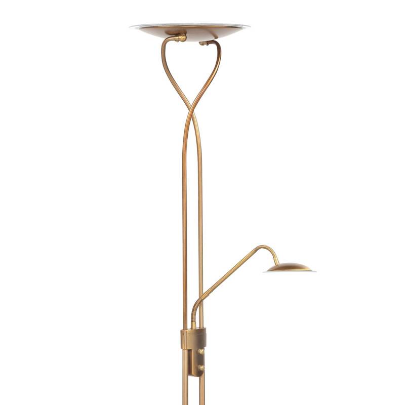 Empoli - LED-Deckenfluter in Bronze mit Leselicht von Highlight
