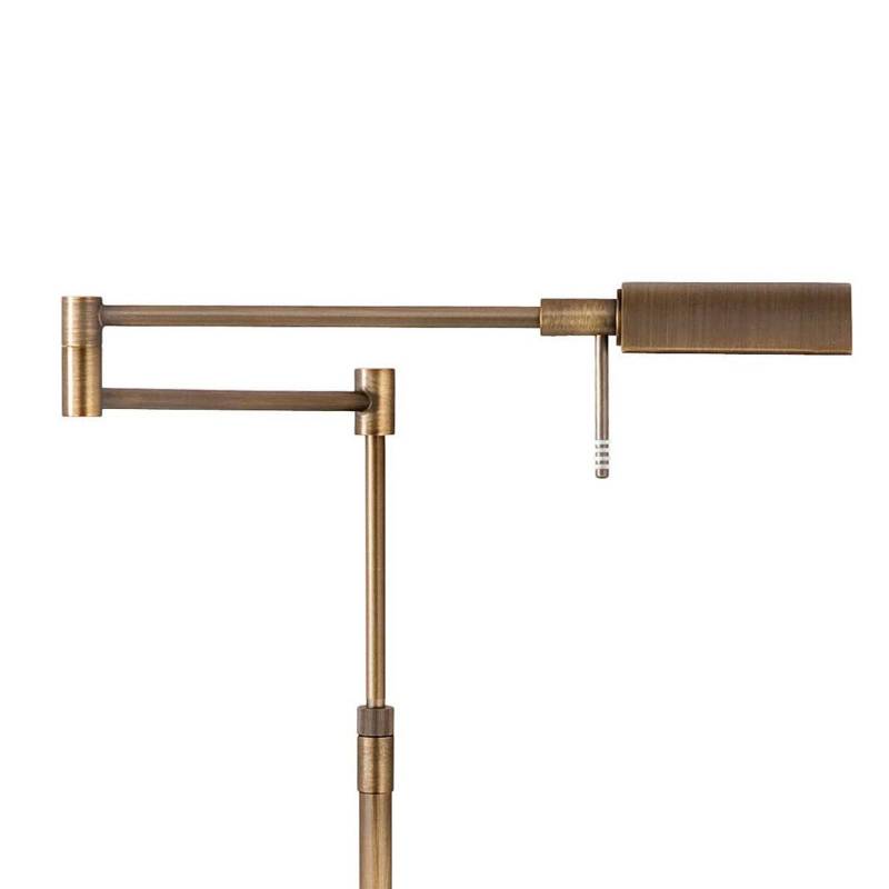 LED-Stehlampe New Bari, bronze, Höhe 139 cm, Metall, Dimmer von Highlight