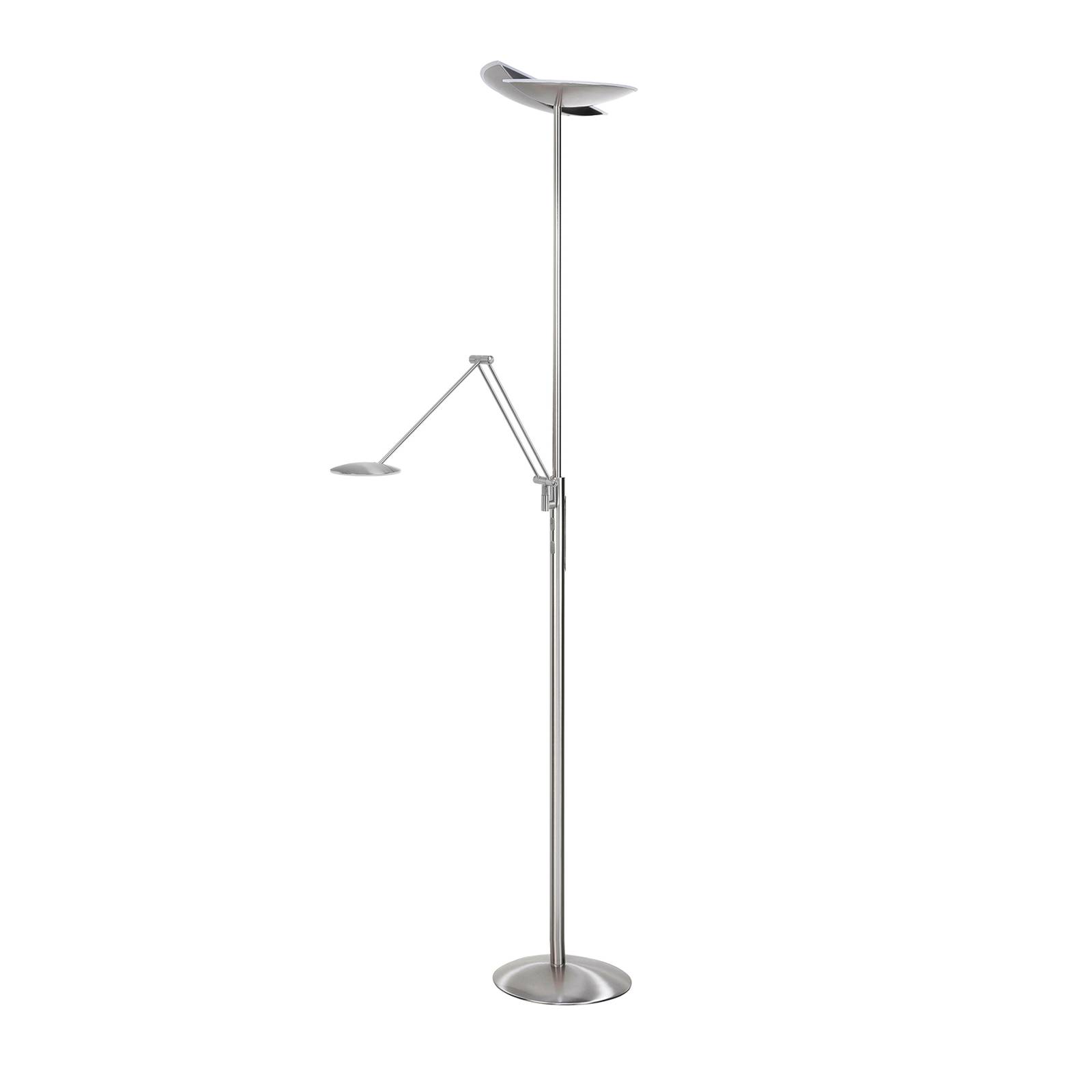 LED-Deckenfluter Sapporo, CCT, Lesearm, nickel LED-Deckenfluter Sapporo, CCT, Lesearm, nickel von Highlight