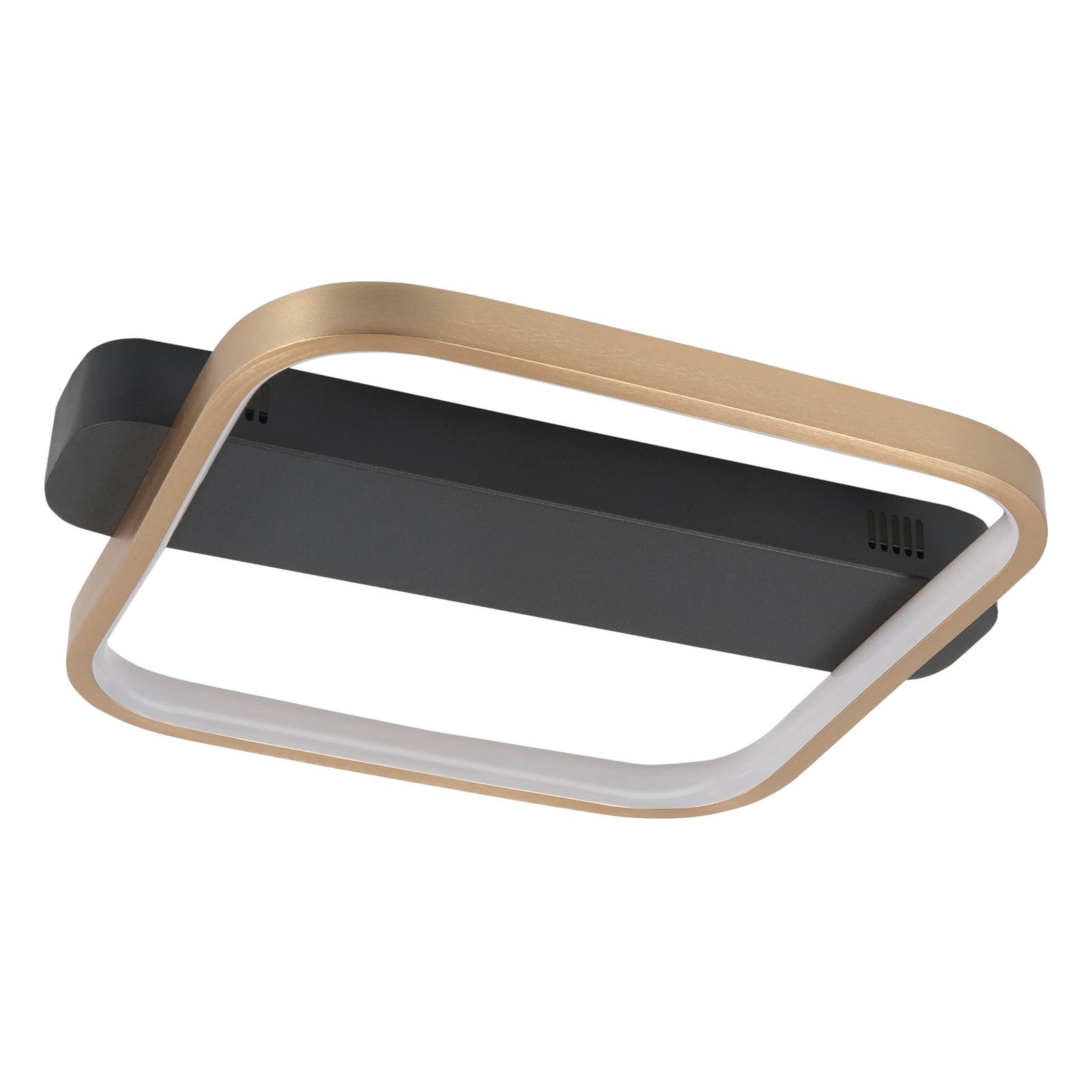 LED-Deckenleuchte Ascona, schwarz/gold, 20 W LED-Deckenleuchte Ascona, schwarz/gold, 20 W von Highlight
