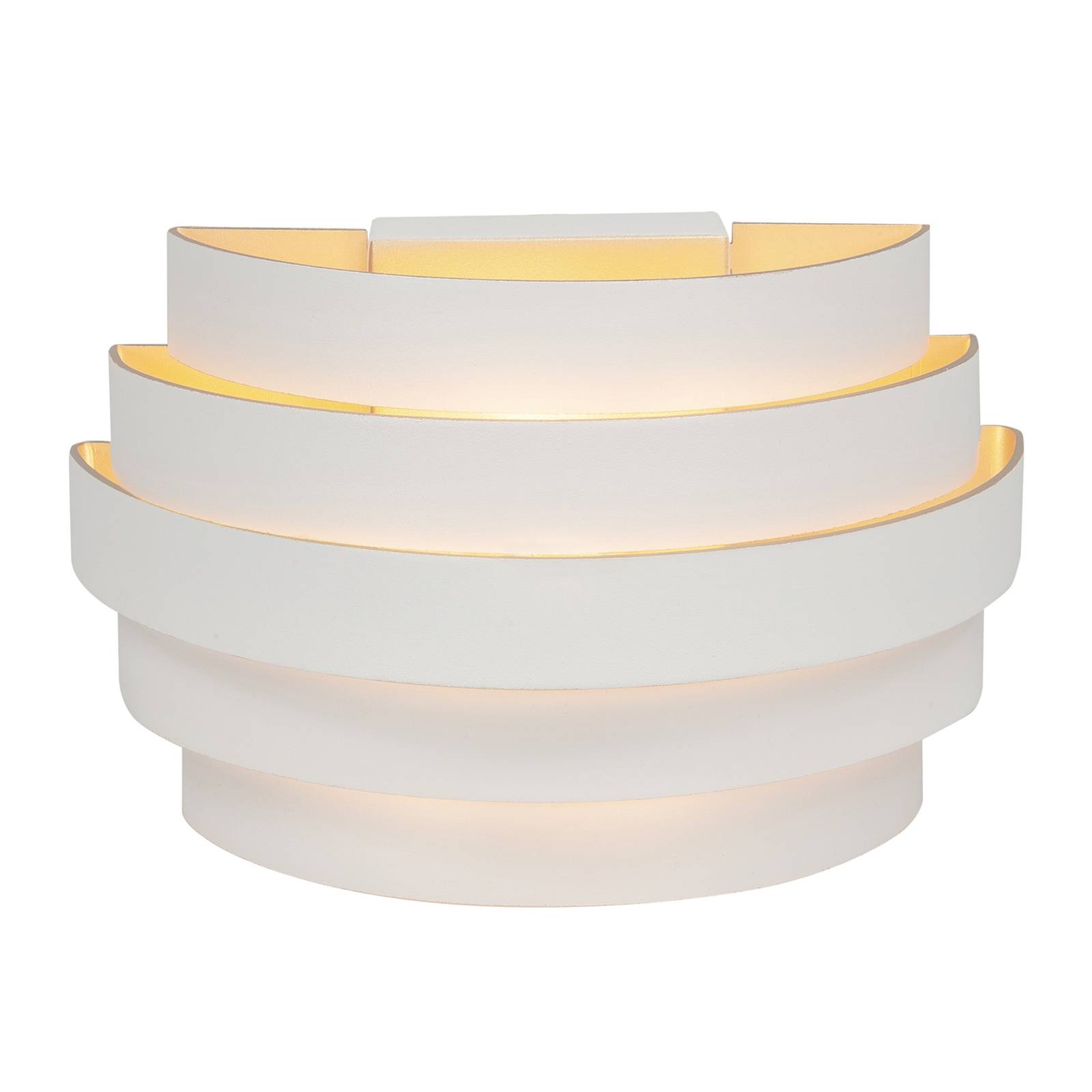 Wandleuchte Scudo, weiß, Breite 20 cm, Aluminium, G9 Wandleuchte Scudo, weiß, Breite 20 cm, Aluminium, G9 von Highlight