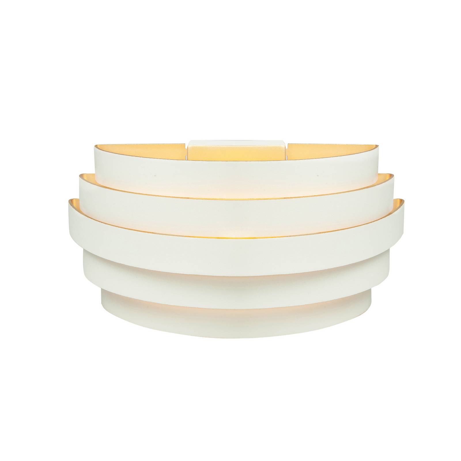 Wandleuchte Scudo, weiß, Breite 25 cm, Aluminium, G9 Wandleuchte Scudo, weiß, Breite 25 cm, Aluminium, G9 von Highlight