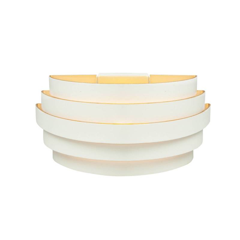 Wandleuchte Scudo, weiß, Breite 25 cm, Aluminium, G9 von Highlight