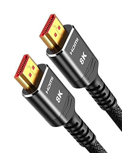 Highwings 8K 4K HDMI Kabel 3meter Zertifiziertes 2Pack,HDMI 2.1 Kabel 48Gbps Ultra Highspeed 8K 60Hz 4K 120Hz 7680P eARC HDCP 2.2&2.3 DTS:X Dynamische HDR Dolby Atmos Kompatibel mit PS5 X-BOX von Highwings