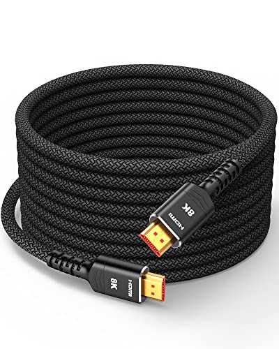 Highwings HDMI Kabel 30meter 8K, HDMI 2.1 Kabel 8K@60Hz 48Gbps Highspeed 4K@120Hz 7680P eARC HDCP 2.2&2.3 DTS:X Dynamische HDR 10 Kompatibel mit PS5/4/3 Soundbar HDTV Monitor Highwings HDMI Kabel 30meter 8K, HDMI 2.1 Kabel 8K@60Hz 48Gbps Highspeed 4K@120Hz 7680P eARC HDCP 2.2&2.3 DTS:X Dynamische HDR 10 Kompatibel mit PS5/4/3 Soundbar HDTV Monitor von Highwings