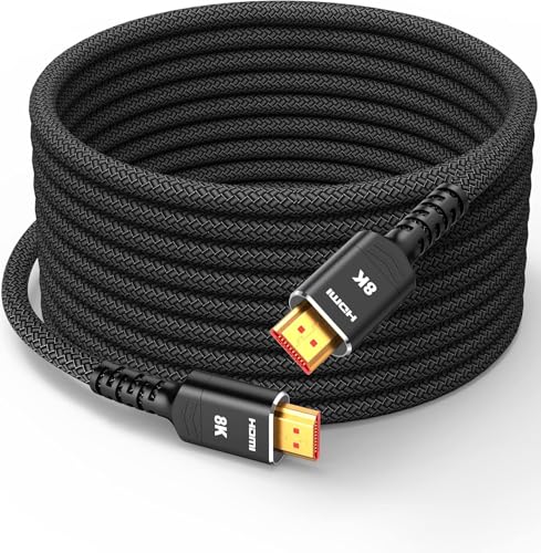 Highwings HDMI 2.1 Kabel 8m 8K,48Gbps Highspeed 8K@60Hz HDMI Kabel 4K@120Hz 7680P eARC HDCP 2.2&2.3 DTS:X Dynamische HDR 10 Kompatibel mit PS5/4/3 HDTV Monitor Highwings HDMI 2.1 Kabel 8m 8K,48Gbps Highspeed 8K@60Hz HDMI Kabel 4K@120Hz 7680P eARC HDCP 2.2&2.3 DTS:X Dynamische HDR 10 Kompatibel mit PS5/4/3 HDTV Monitor von Highwings