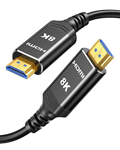 Highwings Lange 8K HDMI 2.1 Kabel 20M, Wand CL3-Bewertet 48Gbps Ultra Highspeed HDMI Glasfaserkabel 8K@60Hz,4K@120Hz HD Unterstützt Dynamische HDR eARC 3D HDCP 2.2& 2.3 für PS5/4,PC, Projektor, TV von Highwings