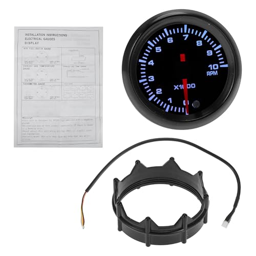 Hihaha 2" 52mm Drehzahlmesser Farbiger Digital- & Zeiger-Drehzahlmesser Tachometer 0-10000 U/min mit Halterung Universal Drehzahlmesser Auto Fahrzeug Automobil DC 12V Hihaha 2" 52mm Drehzahlmesser Farbiger Digital- & Zeiger-Drehzahlmesser Tachometer 0-10000 U/min mit Halterung Universal Drehzahlmesser Auto Fahrzeug Automobil DC 12V von Hihaha