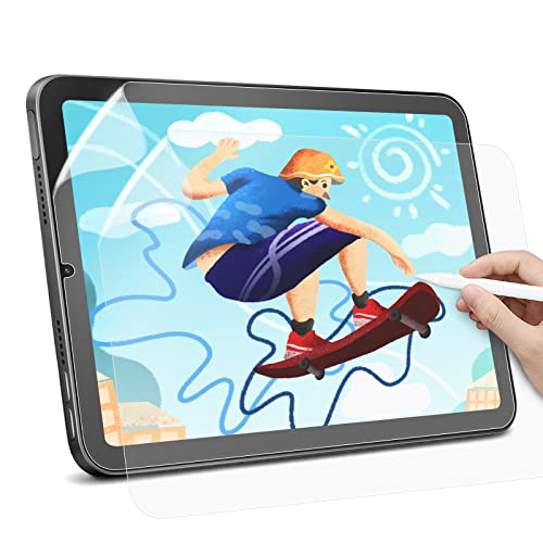 Hiins 2 Stück Papier-matte Schutzfolie kompatibel mit iPad Mini 6 (2021) 8,3 Zoll, blendfreie Schreibfolie zum Zeichnen, Schreiben und Notizen. von Hiins