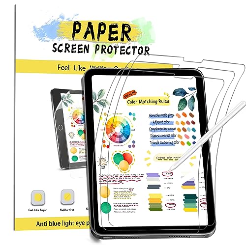 Hiins 3 Pack Papier-matte Schutzfolie kompatibel mit iPad Mini 6 (2021) 8,3 Zoll, blendfreie Schreibfolie zum Zeichnen, Schreibfolie und Notizen. von Hiins