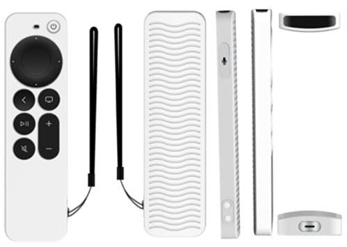 Silikon-Schutzhülle für Apple TV 4K Siri Remote 2nd Gen Anti-Rutsch, Fernbedienung Schutzhülle stoßfest Skin Feel Remote Control, Anti-Rutsch Wasserdichtes Full Coverage Design (Leuchtendes Weiß) Silikon-Schutzhülle für Apple TV 4K Siri Remote 2nd Gen Anti-Rutsch, Fernbedienung Schutzhülle stoßfest Skin Feel Remote Control, Anti-Rutsch Wasserdichtes Full Coverage Design (Leuchtendes Weiß) von Hikaka