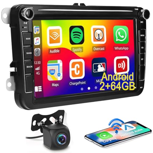 2+64GB Android Car Radio CarPlay for VW Golf Passat Polo Skoda Tiguan Seat 8 Inch Touchscreen Car Player with Sat NAV WiFi BT USB FM RDS Hi-Fi Radio Reversing Camera 2+64GB Android Car Radio CarPlay for VW Golf Passat Polo Skoda Tiguan Seat 8 Inch Touchscreen Car Player with Sat NAV WiFi BT USB FM RDS Hi-Fi Radio Reversing Camera von Hikity