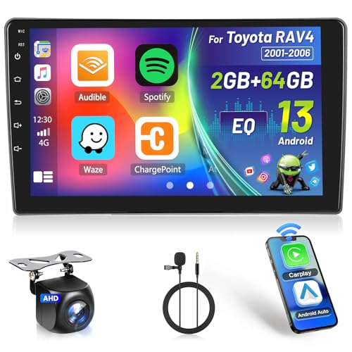 [2G+64G] Hikity Autoradio Für Opel Astra H 2004-2008 Zafira B 2005-2015 Android 13 Wireless Carplay Android Auto 9Zoll Auto Radio mit 26UI FM RDS GPS Navi WiFi EQ Bluetooth MIC Rückfahrkamera von Hikity