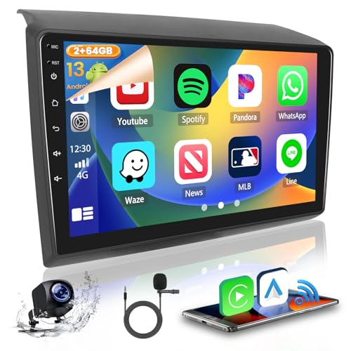 2GB+64GB Android 13 Autoradio für FIAT DUCATO 2010/Citroen Jumper/Peugeot Boxer Radio Wireless CarPlay Android Auto Bluetooth Freisprecheinrichtung 9" Bildschrim mit Navi Rückfahrkamera WiFi von Hikity