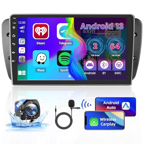 2GB+64GB Android 13 Autoradio für Seat Ibiza 6J 2009-2013 Radio Wireless CarPlay Android Auto Bluetooth 9" Bildschrim Auto Radio mit Navi Rückfahrkamera 2GB+64GB Android 13 Autoradio für Seat Ibiza 6J 2009-2013 Radio Wireless CarPlay Android Auto Bluetooth 9" Bildschrim Auto Radio mit Navi Rückfahrkamera von Hikity