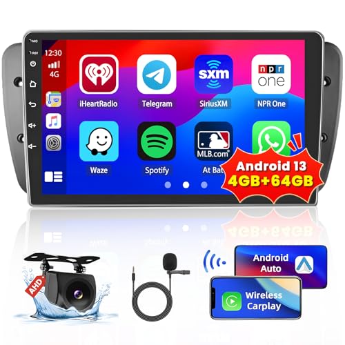 Hikity 8 Core 4GB+64GB Android 13 Autoradio für Seat Ibiza 2009-2013 Radio Wireless CarPlay Android Auto Bluetooth 9" Bildschrim Auto Radio mit Navi Rückfahrkamera Hikity 8 Core 4GB+64GB Android 13 Autoradio für Seat Ibiza 2009-2013 Radio Wireless CarPlay Android Auto Bluetooth 9" Bildschrim Auto Radio mit Navi Rückfahrkamera von Hikity