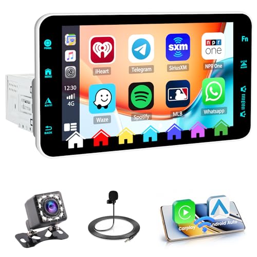 Hikity 1 Din Autoradio Wireless Carplay Android Auto Radio mit Bildschirm 8 Zoll Touch Display Radio mit Bluetooth FM EQ Magnethalterung Rückfahrkamera Hikity 1 Din Autoradio Wireless Carplay Android Auto Radio mit Bildschirm 8 Zoll Touch Display Radio mit Bluetooth FM EQ Magnethalterung Rückfahrkamera von Hikity