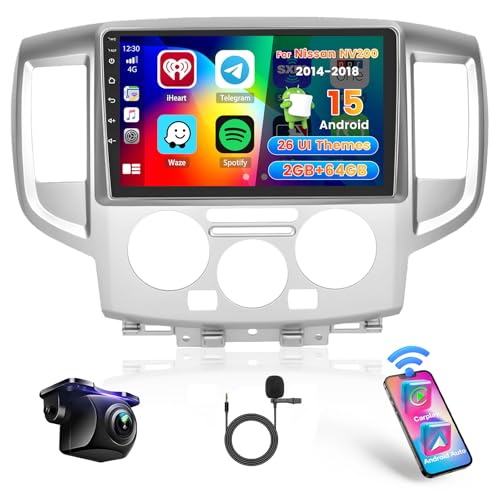Hikity 2G+64G Android 13 Autoradio Für Nissan NV200 2014-2018 mit Wireless Carplay Android Auto, 9 Zoll Touchscreen GPS Navigation Radio mit Mirror Link WIFI Bluetooth FM RDS EQ SWC MIC Rückfahrkamera Hikity 2G+64G Android 13 Autoradio Für Nissan NV200 2014-2018 mit Wireless Carplay Android Auto, 9 Zoll Touchscreen GPS Navigation Radio mit Mirror Link WIFI Bluetooth FM RDS EQ SWC MIC Rückfahrkamera von Hikity