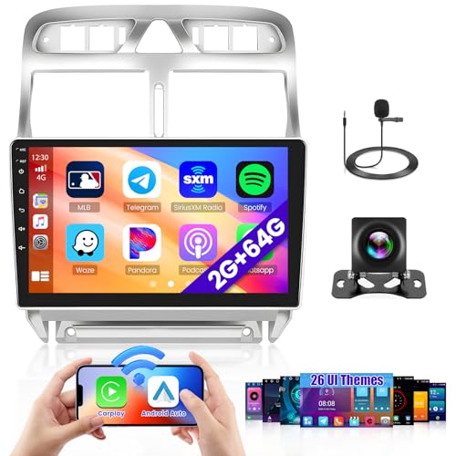 Hikity 2G 64G Android13 Autoradio Für Peugeot 307 2002-2013 mit Wireless Carplay Android Auto,9 Zoll Touchscreen Auto Radio mit GPS Navi Bluetooth WiFi RDS FM MIC Rückfahrkamera Hikity 2G 64G Android13 Autoradio Für Peugeot 307 2002-2013 mit Wireless Carplay Android Auto,9 Zoll Touchscreen Auto Radio mit GPS Navi Bluetooth WiFi RDS FM MIC Rückfahrkamera von Hikity