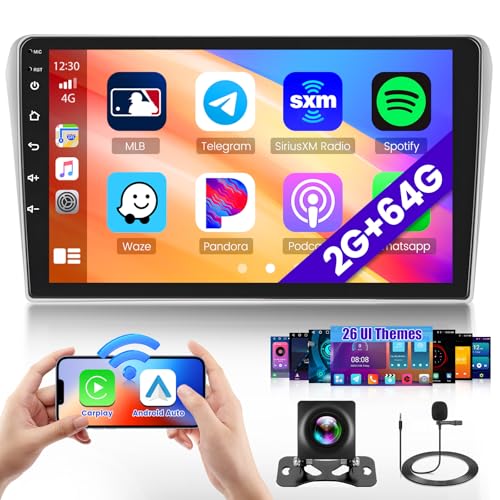 Hikity 2G 64G Android13 Autoradio Für Toyota Avensis T25 2002-2008 mit Wireless Carplay Android Auto,9 Zoll Touchscreen Auto Radio mit GPS Navi Bluetooth WiFi RDS FM MIC Rückfahrkamera Hikity 2G 64G Android13 Autoradio Für Toyota Avensis T25 2002-2008 mit Wireless Carplay Android Auto,9 Zoll Touchscreen Auto Radio mit GPS Navi Bluetooth WiFi RDS FM MIC Rückfahrkamera von Hikity