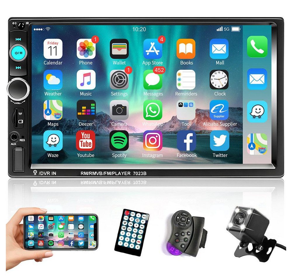 Hikity 7" Doppel 2 DIN Autoradio Stereo Bluetooth FM USB AUX MP5 MP3 Player Autoradio Hikity 7" Doppel 2 DIN Autoradio Stereo Bluetooth FM USB AUX MP5 MP3 Player Autoradio von Hikity