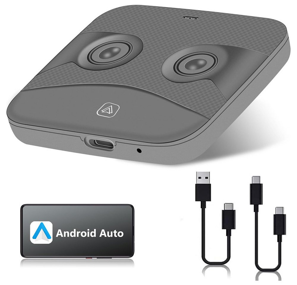 Hikity Android-Auto-Adapter, tragbar, kabelgebunden, kabellos, Plug & Play Adapter, Kabelloser Android Auto-Adapter von Hikity