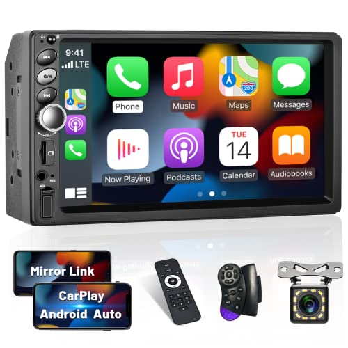 Autoradio 2 Din mit Carplay Android Auto Radio 7 Zoll Touch Display Bildschirm Bluetooth Doppel din Car Radio FM USB AUX SWC Rückfahrkamera Autoradio 2 Din mit Carplay Android Auto Radio 7 Zoll Touch Display Bildschirm Bluetooth Doppel din Car Radio FM USB AUX SWC Rückfahrkamera von Hikity