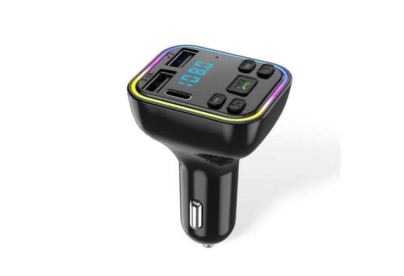 Hikity Bluetooth FM Transmitter Auto, Adapter für Auto Radio, 2 USB Ports Bluetooth-Adapter von Hikity