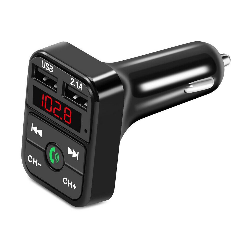 Hikity Bluetooth FM-Transmitter Auto MP3 USB Stick KFZ AUX Freisprechanlage KFZ Adapter (FM-Transmitter, Autoradio MP3 Player) von Hikity
