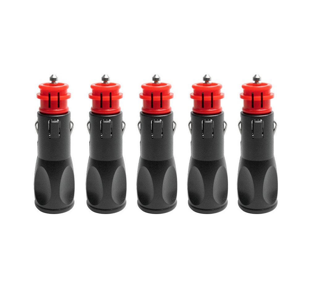 Hikity Zigarettenanzünder-Verteiler 5Pcs 12 24V Auto Zigarettenanzünder Steckdose Ladegerät Stecker (Das ganze Set), Einfach zu installieren und anzuschließen von Hikity