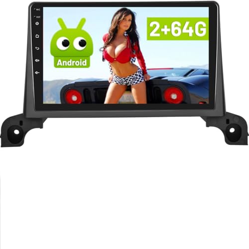 für Peugeot 4008/5008 2017-2019, 2+64G Hikity Autoradio Android mit Wireless Carplay Android Auto Mirror Link, 9 Zoll Touch Display Radio mit Bildschirm GPS Navi BT FM RDS Rückfahrkamera von Hikity