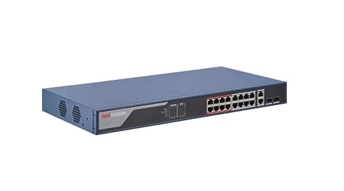 Hikvision 16 Port 100Mbps POE Managed Smart Switch DS-3E1318P-EI - 301802304 von Hikvision