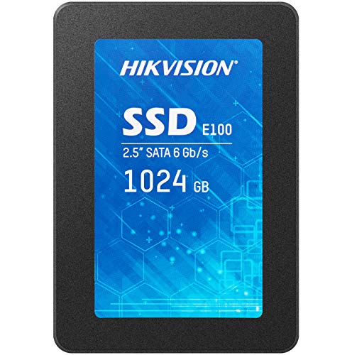 Hikvision SSD 1TB, 3D Nand 2,5 Zoll SSD Intern Festplatte SATA III 6 Gb/s, Internes Solid-State-Laufwerk Lesegeschwindigkeit bis zu 550 MB/s, kompatibel mit Laptop, PC, Desktop - E100 von Hikvision
